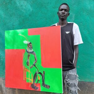 Makuach: Portrait of a Turkana Tribesman Green and Red Earth